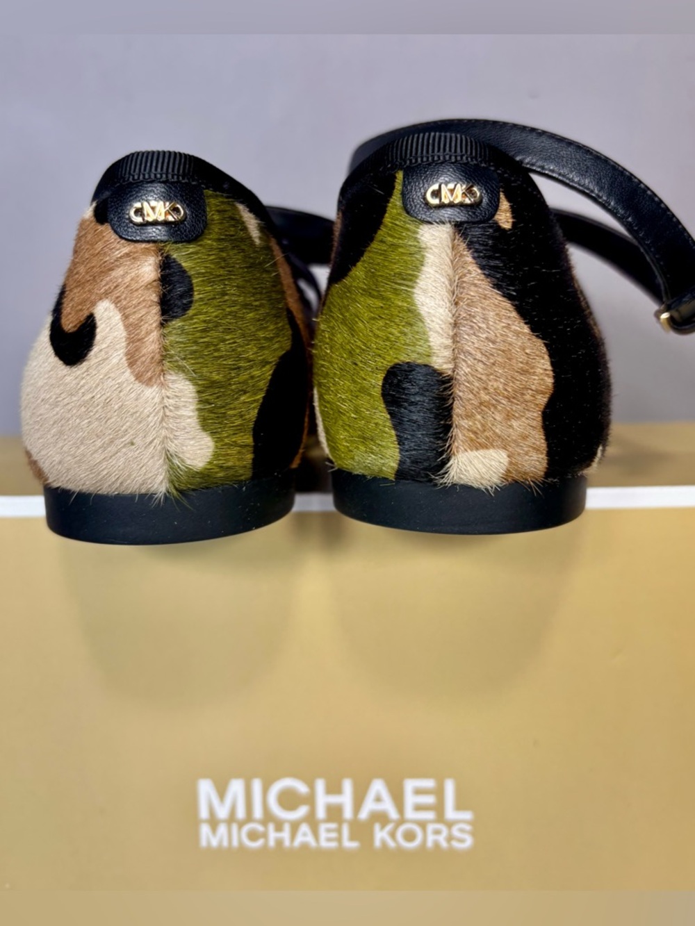 MICHAEL MK NIB Camouflage Ballet Flats - Picture 5 of 10